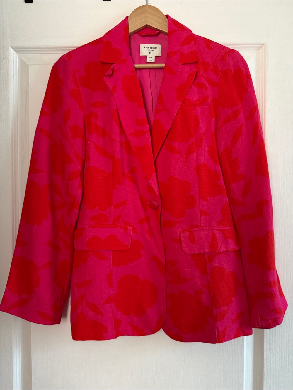 kate spade Target Pink & Red Floral Oversized Blazer